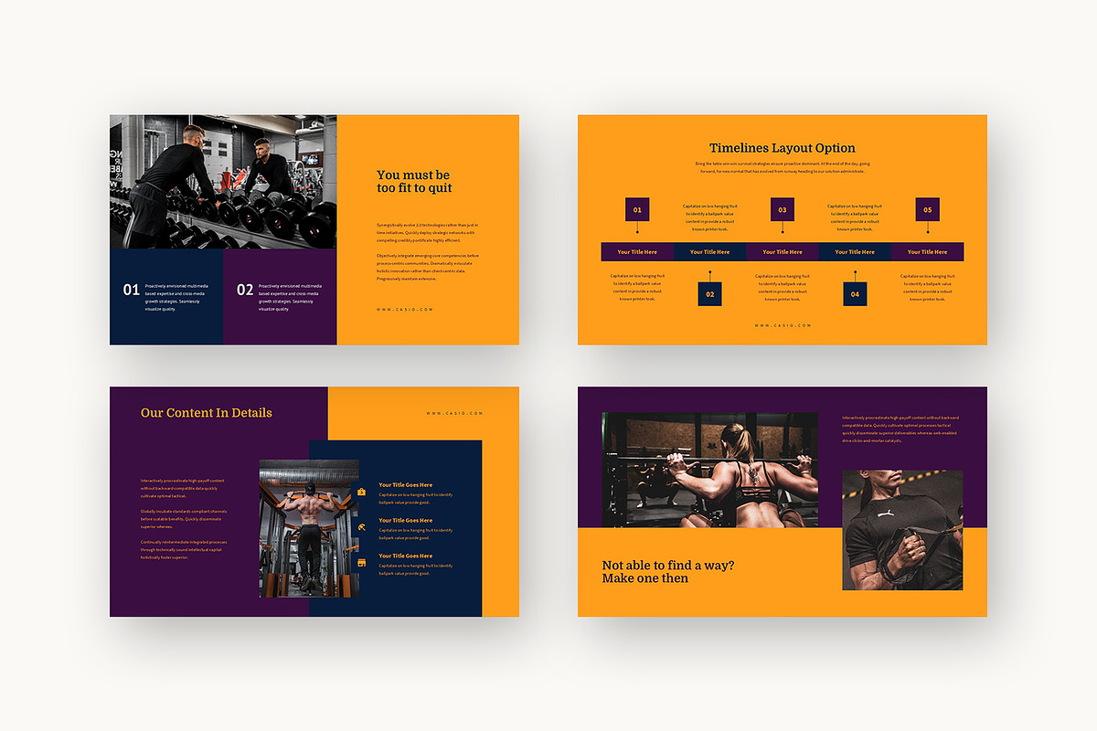Casio : Gym Promo Keynote, a Presentation Template by Punkl Camp (Photo 14 of 16)