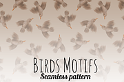 Birds motifs brown tones, a Pattern Graphic by Nocito Design (Thumbnail 1 of 6)