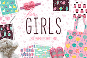 for GIRLS Seamless Patterns, a Pattern Graphic by Katya_lu (Thumbnail 1 of 9)