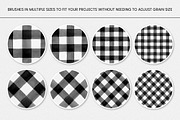 Buffalo Check Procreate Brushes, a Brush Add-On by Summit Avenue (Thumbnail 2 of 6)