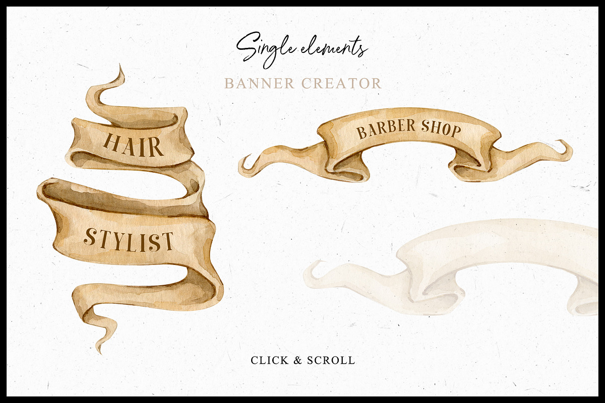 Hairdresser Collection, a Decorative Illustration by CrystalinaShop (Photo 6 of 9)