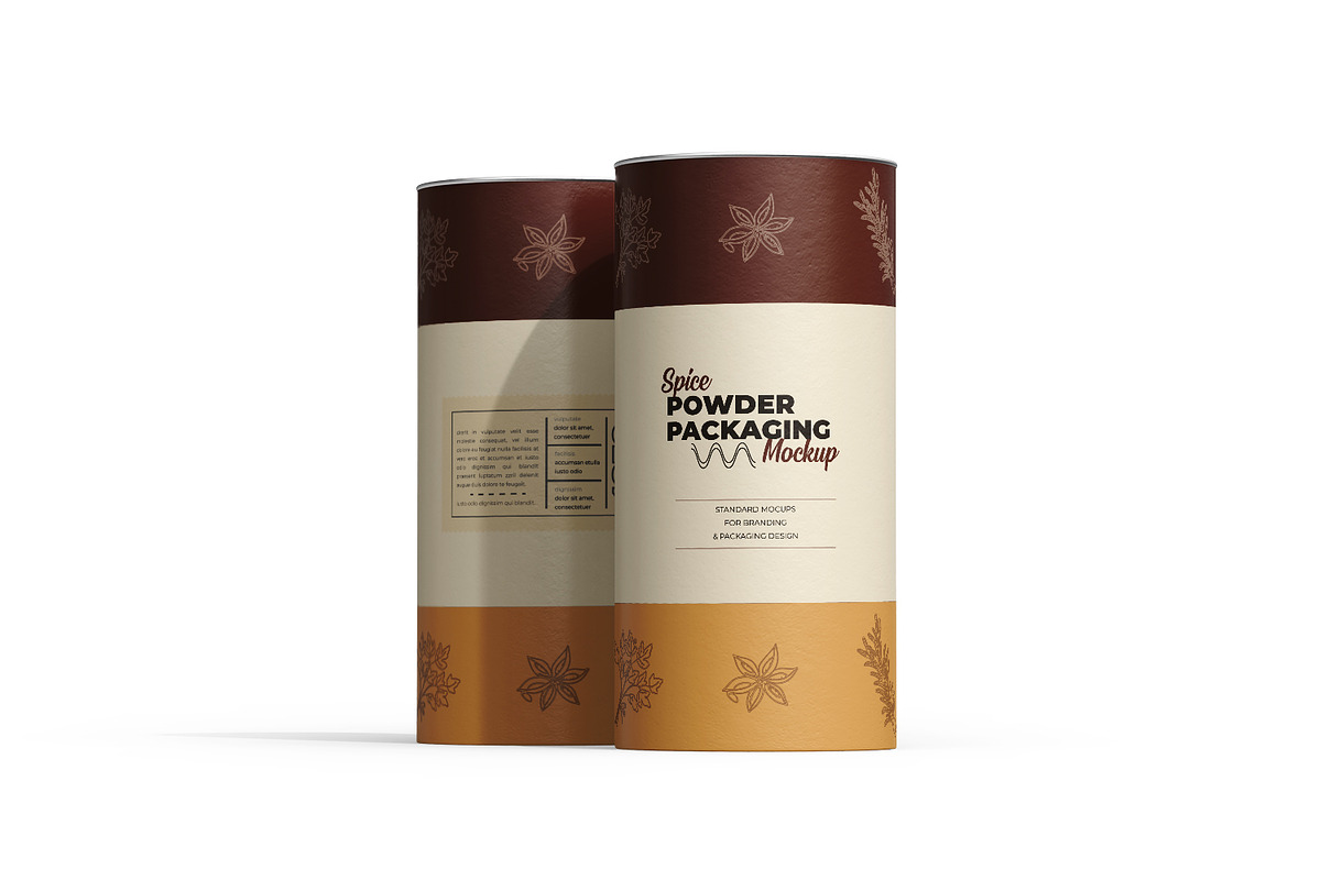 Paper Tube With Metallic Lid Mockup, a Packaging Mockup by Ram Studio LLC (Photo 2 of 14)