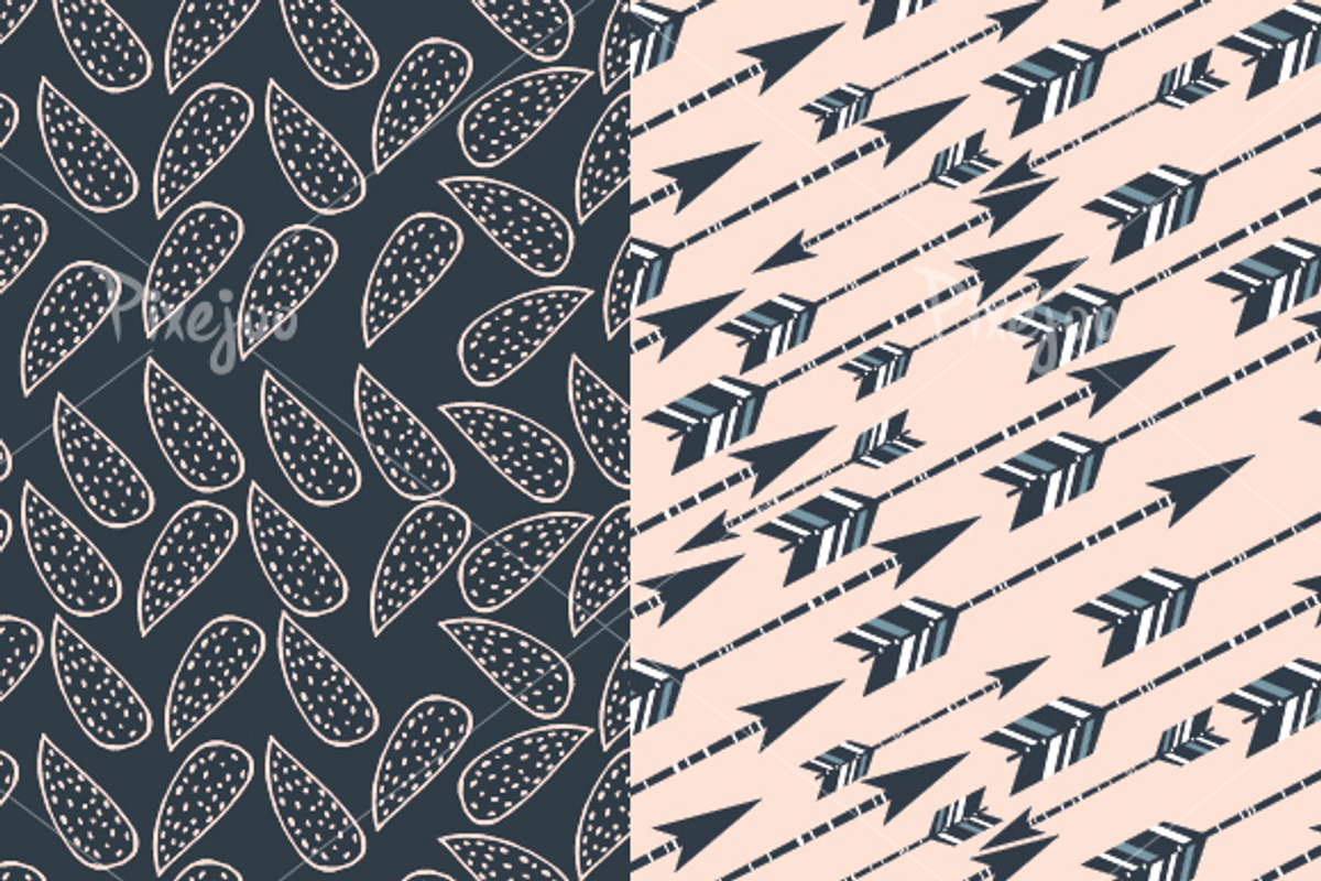 8 Seamless Tribal Patterns preview 2