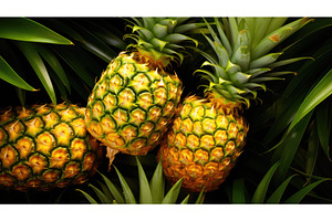 texture tropical pineapple fruit ai, a Food & Drink Photo by pikepicture