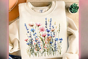 Charming Wild Flowers Watercolor, an Illustration by Designworld (Thumbnail 8 of 8)