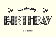 Birthday - Comic Font Types