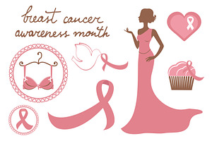 Breast cancer awareness month, a Healthcare Illustration by Olillia