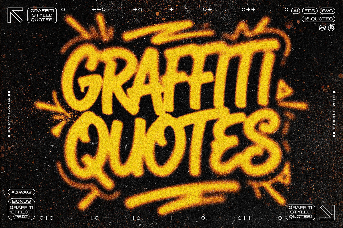 Graffiti Quotes + Bonus Effect, an Object Graphic by Design Squad (Photo 1 of 6)