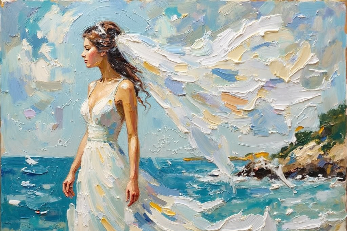 Bridal Wedding Bundle Oil Painting, an Illustration by PLUM&FIGS (Photo 23 of 25)