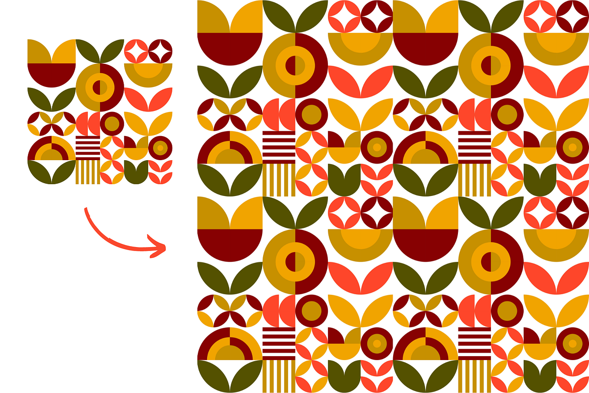 Spring Geometric Floral Pattern, a Pattern Graphic by ItsReksita Pattern (Photo 7 of 10)