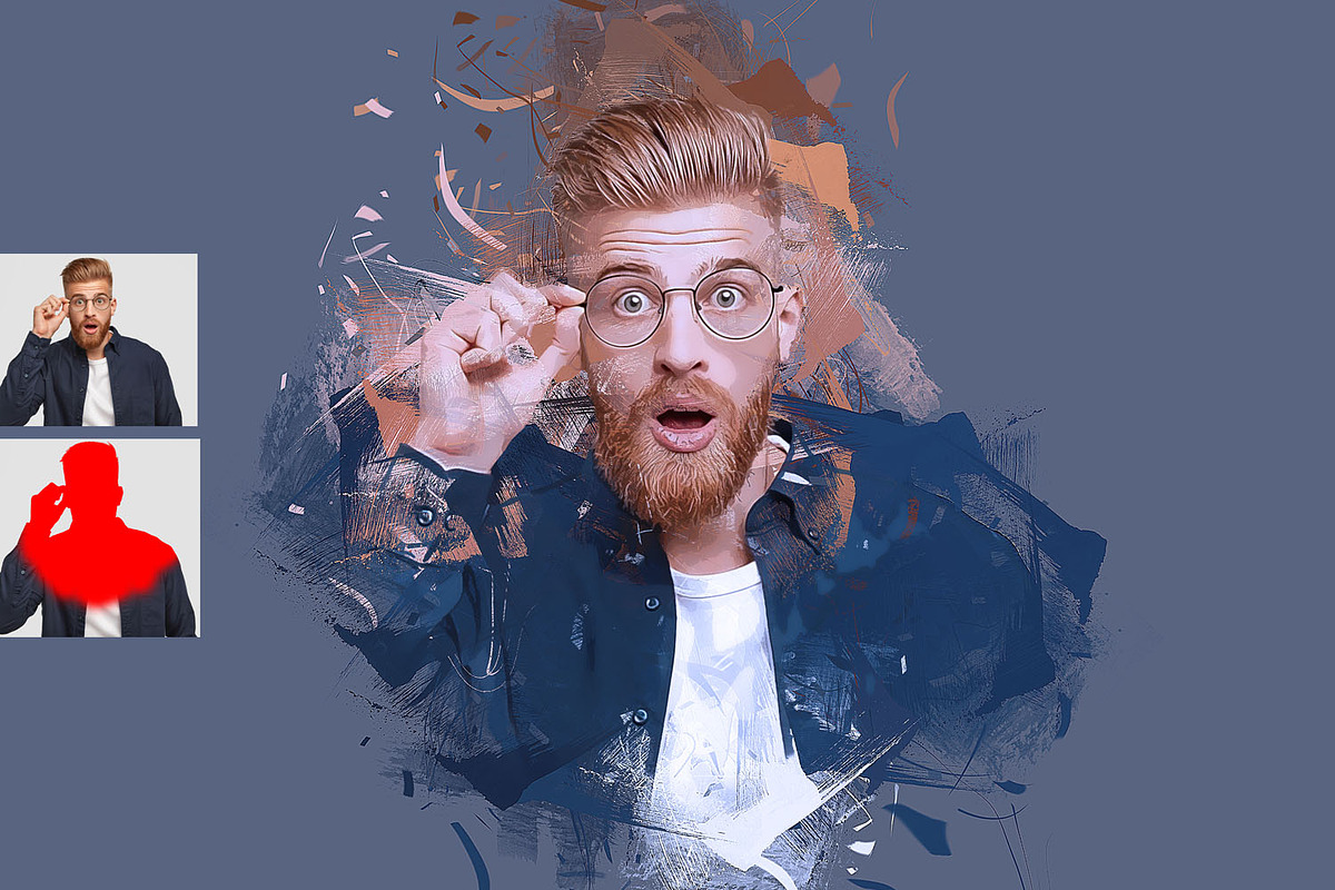 Abstract Paint Photoshop Action, an Action Add-On by MRI STUDIO (Photo 4 of 18)