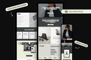 Modern Website Template Squarespace