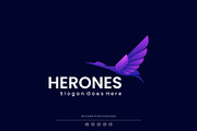 Gradient Modern Heron Logo Design, a Branding & Logo Template by Artnivora.Std (Thumbnail 1 of 2)