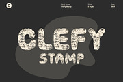 Clefy Stamp, a Sans Serif Font by Craft Supply Co. (Thumbnail 1 of 8)