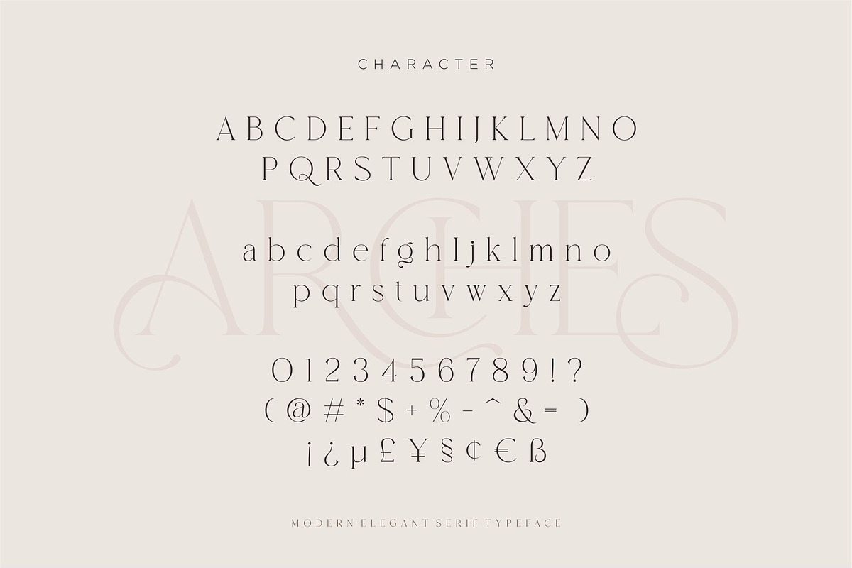 Arches Modern Serif Typeface, a Serif Font by Dylla_studio (Photo 15 of 16)