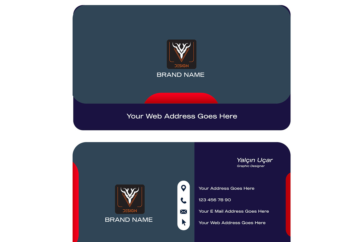 Stylish Business Card Template, a Business Card Template by YUDesignStore (Photo 2 of 3)