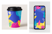 Abstract Summer Backgrounds Set, a Flyer Template by Olena Halahan (Thumbnail 2 of 4)