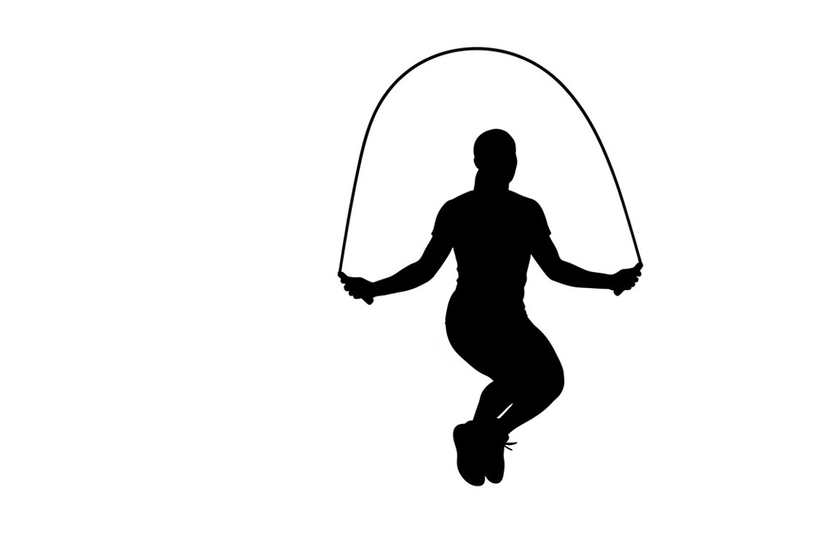 An energetic Jump Rope Silhouette, an Illustration by Amazin_art (Photo 10 of 31)