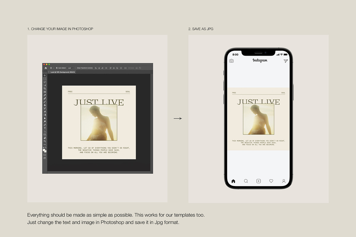 Instagram Creator Social Templates, a Social Media Template by Love Radiation Studio (Photo 10 of 16)