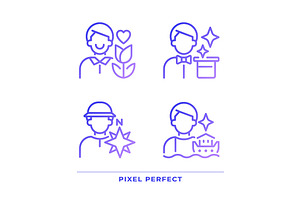 Male archetypes pixel perfect, an Icon by IMG Visuals
