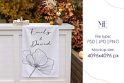 Linen Wedding Sign Mockup Banner, a Merchandise Mockup by Mie Mockup Studio (Thumbnail 5 of 5)