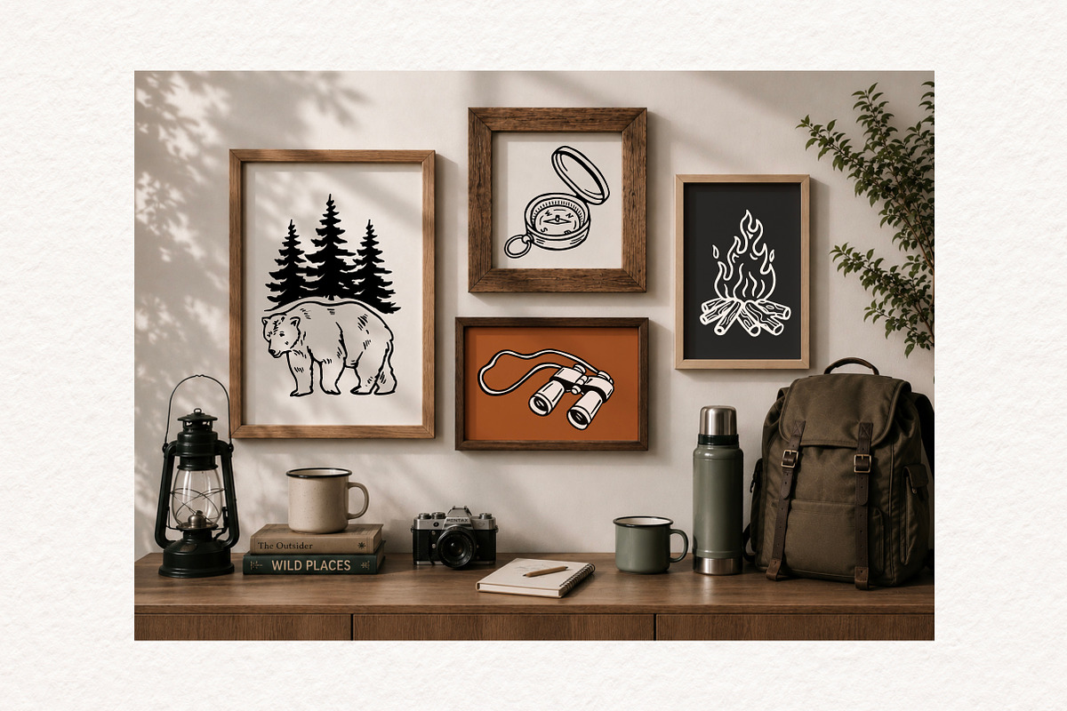 Hand-drawn Outdoor Illustrations, an Object Illustration by cd-design.co (Photo 3 of 8)
