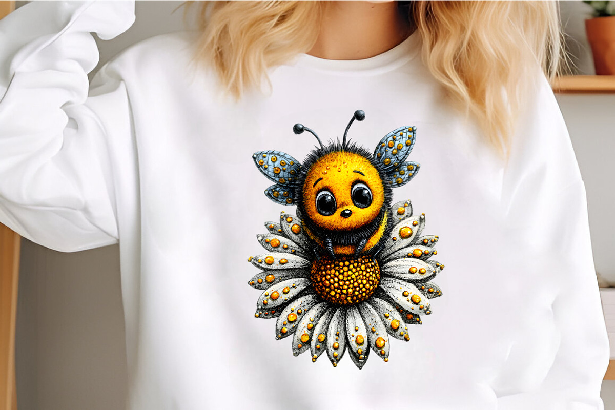 Watercolor Spring Bee Clipart, an Illustration by GatewayDesign (Photo 4 of 5)