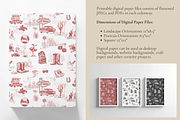 Las Vegas Toile de Jouy Pattern, a Background Graphic by Hughes Studio (Thumbnail 6 of 11)