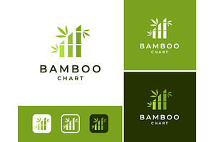 Bamboo Growth Chart Logo, a Branding & Logo Template by ika trisiana