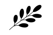 Botanical Leaf Silhouette Bundle, an Illustration by Creativeshirt (Thumbnail 15 of 51)