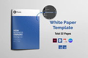 White Paper Template Word, a Brochure Template by azadcsstune (Thumbnail 1 of 12)