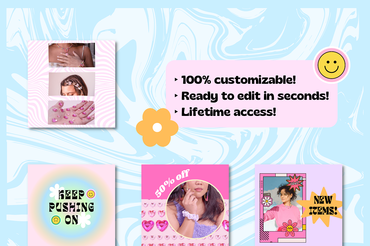 Danish Pastel Instagram Template, a Social Media Template by PLANETSEL (Photo 5 of 6)