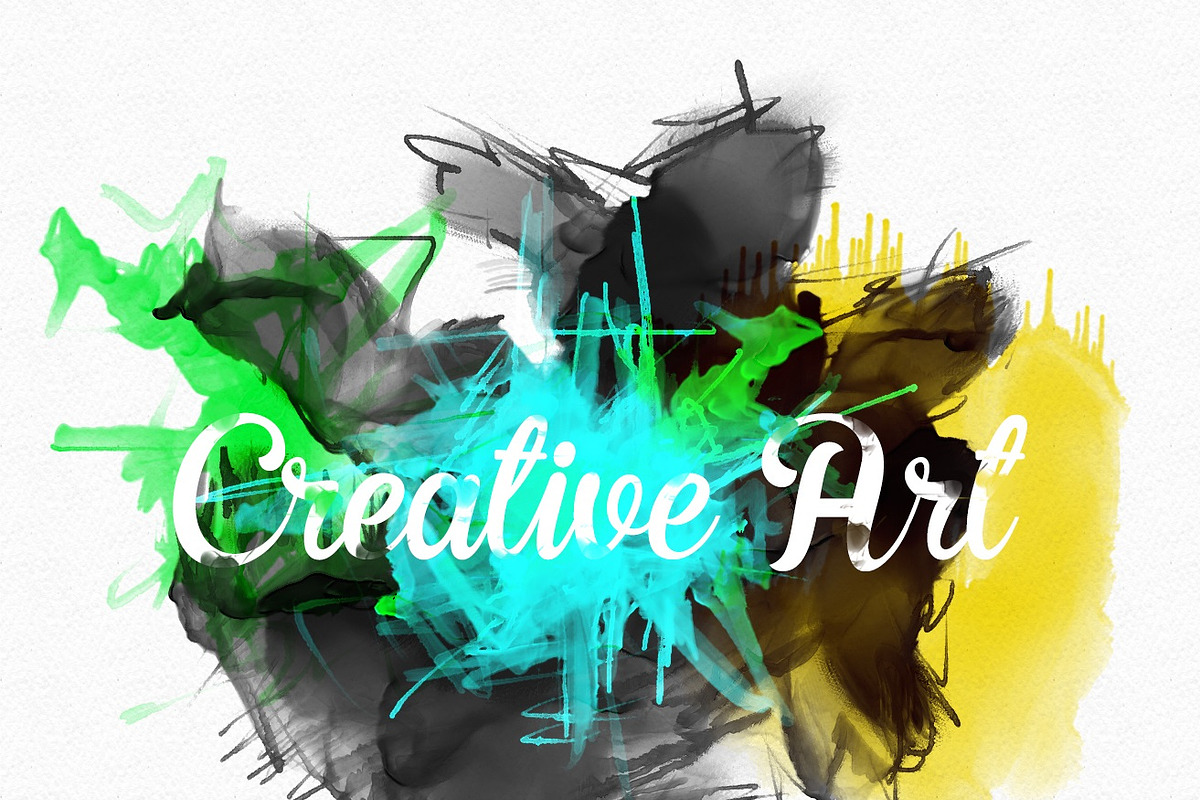 Water color Photoshop Brush Set-5, a Brush Add-On by MRI STUDIO (Photo 4 of 10)