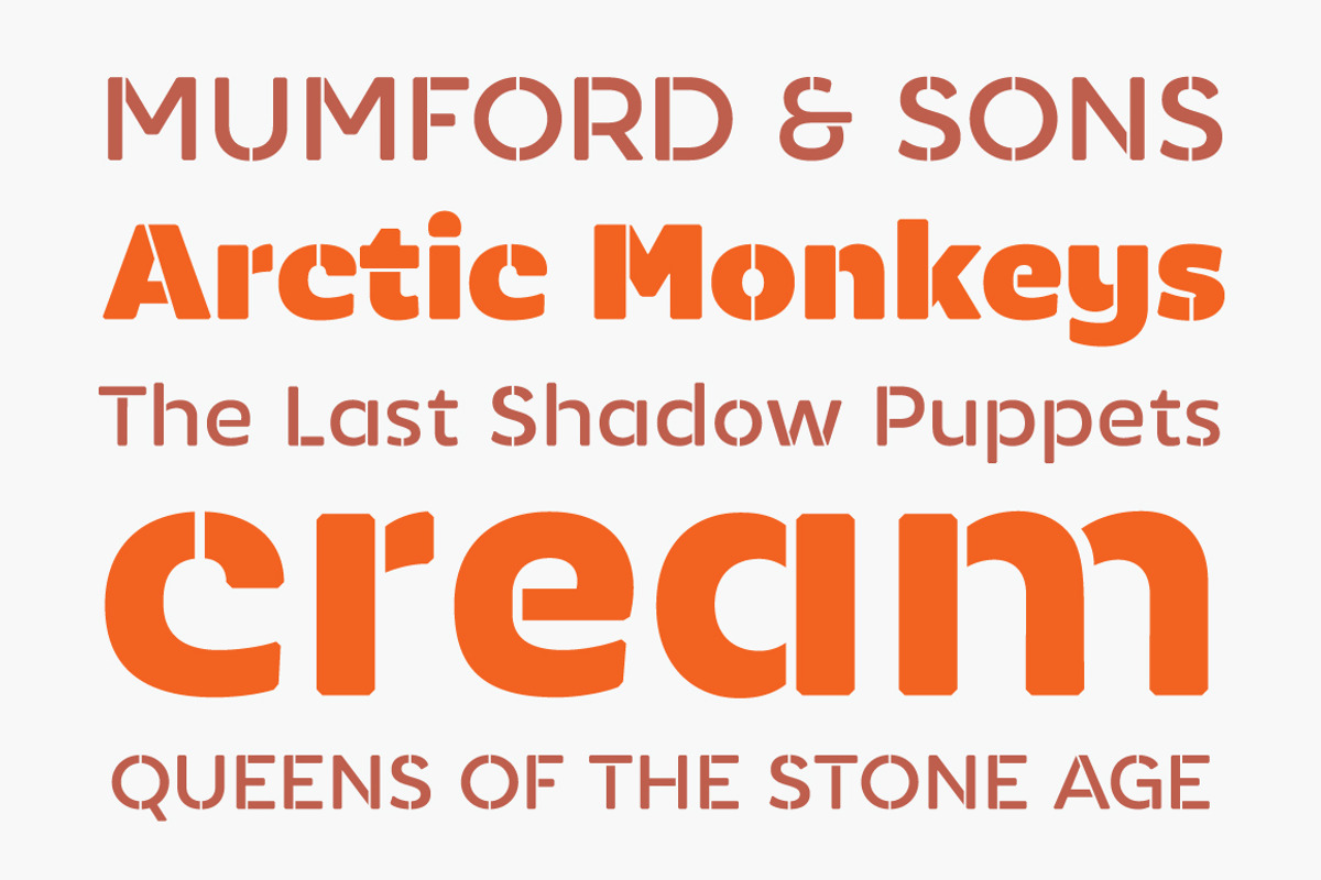 Monty Stencil, a Sans Serif Font by Jan-Christian Bruun (Photo 9 of 14)