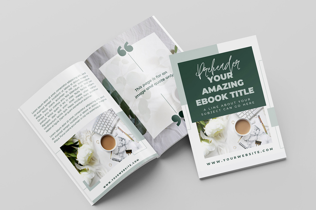 eBook Template for Canva | Green, a Magazine Template by Thirty One Palms Studio (Photo 4 of 11)