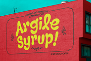 Argile Syrup Family, a Script Font by Art Grootfontein (Thumbnail 1 of 11)