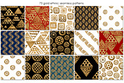 GOLD ETHNIC patterns. Hand painted., a Pattern Graphic by xgart (Thumbnail 4 of 7)