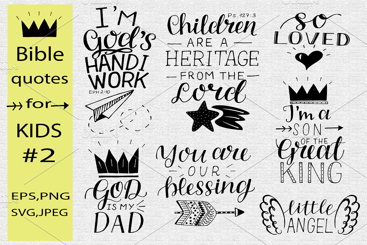 Bible Quotes for KIDS #2, an Illustration by Ola-la-la (Photo 1 of 3)
