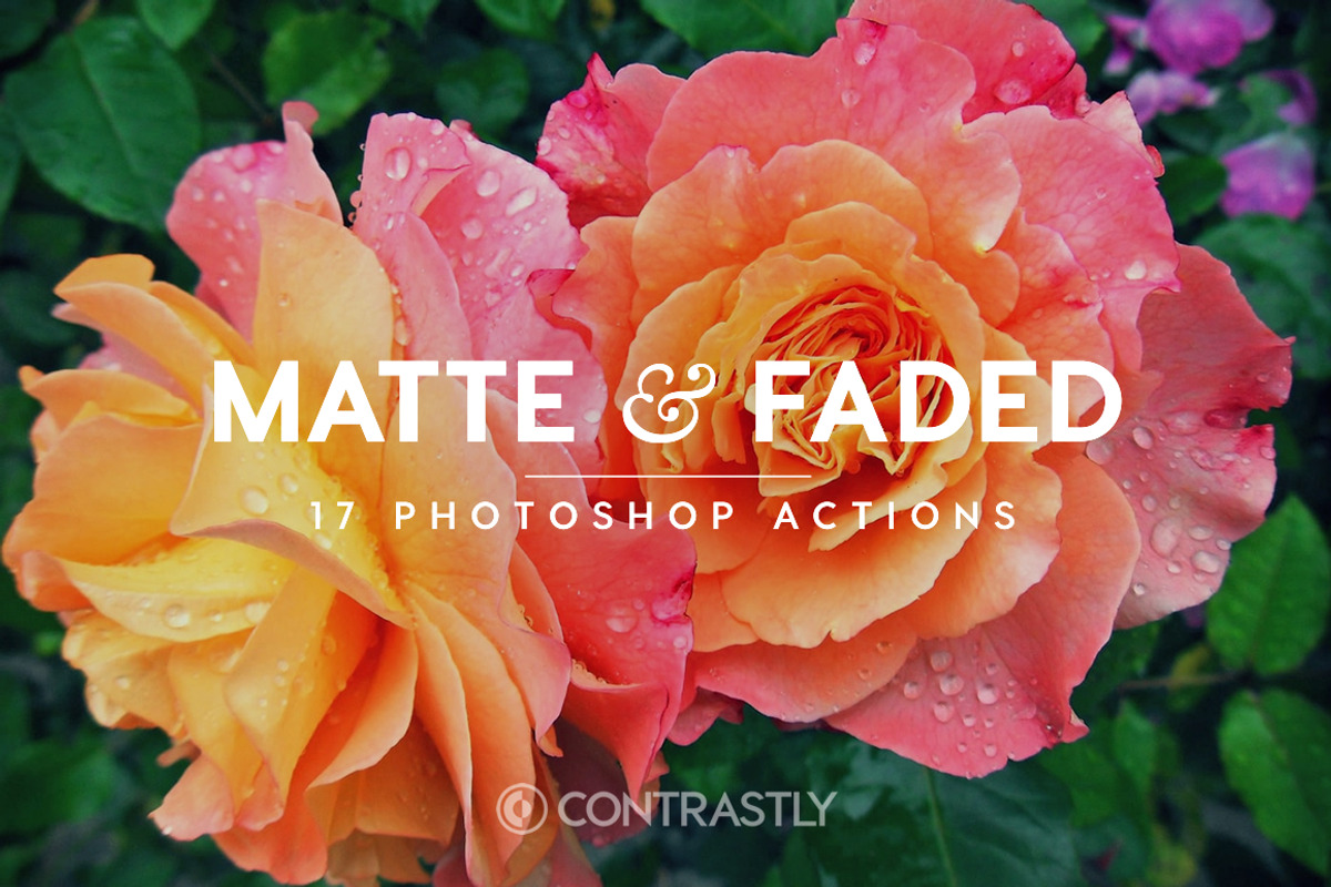 Matte & Faded Photoshop Actions preview 6