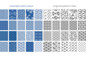 100 Asian Patterns Bonus Elements