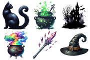 Halloween Clipart, an Illustration by Pixels.Craft (Thumbnail 2 of 7)
