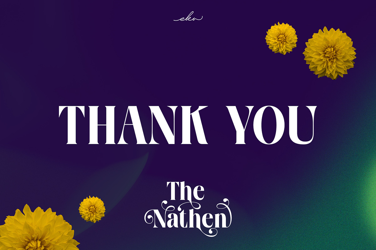 Nathen - Elegant Serif Display Font, a Serif Font by Ekahermawan (Photo 12 of 12)