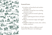Montana Seamless Pattern Set, a Pattern Graphic by Hughes Studio (Thumbnail 4 of 9)