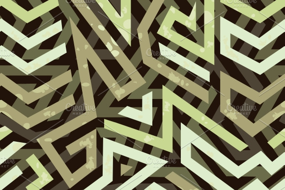Graffiti Grunge Geometric Pattern