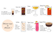 Cocktail Recipe Bundle, a Decorative Illustration by Le.nart (Thumbnail 3 of 4)