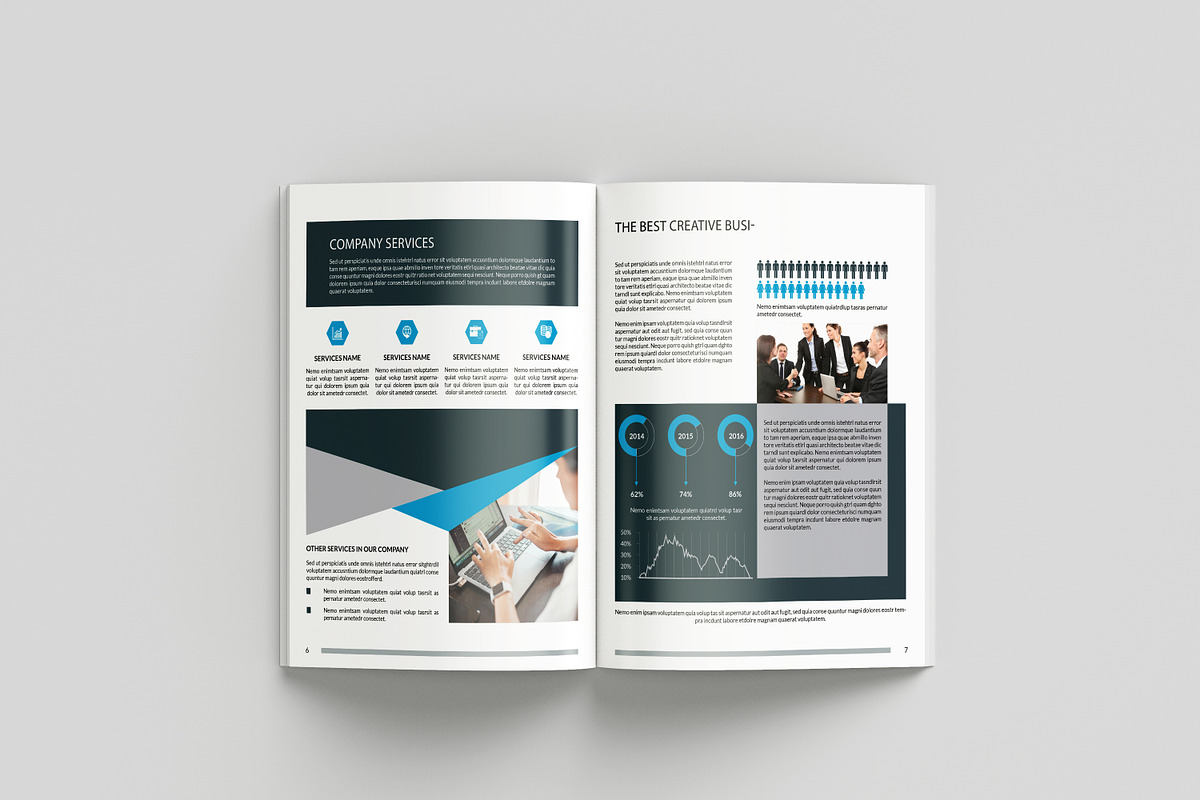 Business Brochure Template, a Brochure Template by retrographix (Photo 5 of 13)