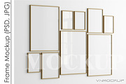 Gallery Wall Mockup PSD JPG, a Print Template by VNmockup (Thumbnail 1 of 5)