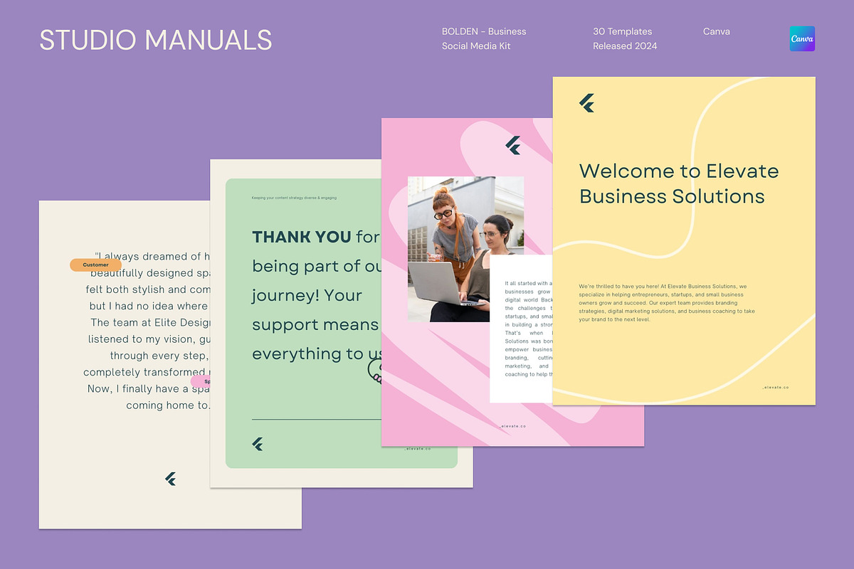 BOLDEN - Business Social Media Kit, a Social Media Template by Studio Manuals (Photo 2 of 8)