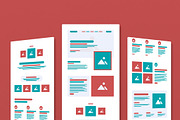 Wireframe Landing Layout, a Landing Page Template by MightyDesign (Thumbnail 1 of 9)