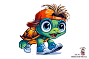 Sea Turtle Sport Runner PNG Bundle, a Graphic by Clipart Bloom (Thumbnail 5 of 16)